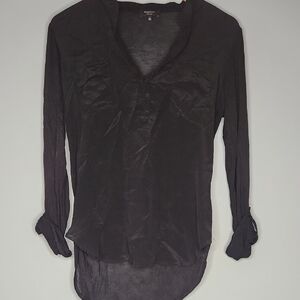 Babaton Black Long Sleeve Blouse